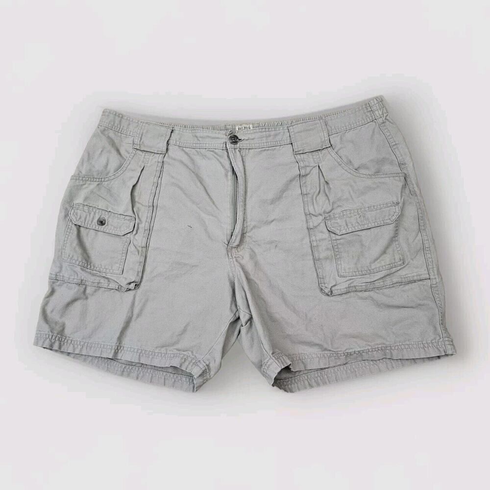 Redhead Canvas Cotton Elastic Waist Cargo Shorts Men’s Size 48 6.5” Ins